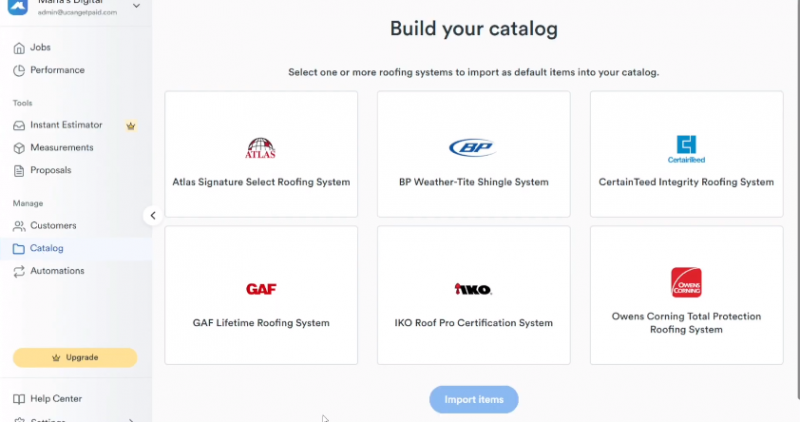 Roofr catalog